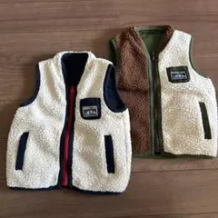 リバーシブルフリースベスト 100cm 110cm