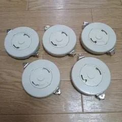 引掛けシーリング 5個セット ホワイト電設資材
