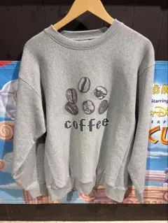 coffee プリント スウェット グレーのサムネイル
