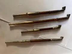 【海】銀煙管　キセル　純銀刻印　銀細工　螺鈿　アンティーク 海】銀煙管 キセル 純銀刻印 銀細工 螺鈿 アンティーク 銀