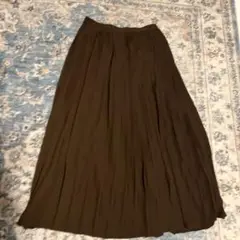 UNIQLO ユニクロ　秋色ブラウン プリーツスカート S