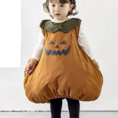 スリーコインズ　カボチャ衣装：80～100cm／ハロウィン