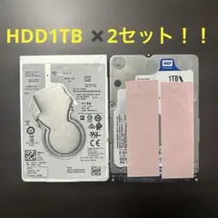 Seagate Mobile HDD 1TB & WD 1TB HDD セット