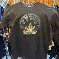 ドラゴンボール バーダック 悟空 USA カタカナ ロゴ 半袖 tシャツ青