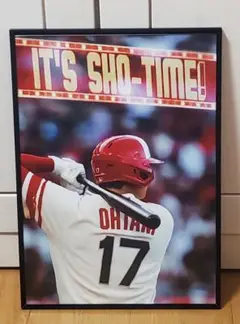 祝ドジャース大谷翔平 2024年MVP獲得！A3サイズポスターフレーム付き