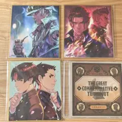 大逆転裁判1＆2 描き下ろしミニ色紙全3種　CD セット