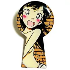 名探偵コナン　毛利蘭　鍵穴ピンズ　原画　工藤新一　江戸川コナン　鍵穴