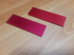 M.2 SSD用 ヒートシンク 2個セット レッド