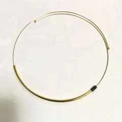 選べる！ パイプ×ガラスビーズのワイヤーチョーカー♪