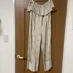 CHOPOVA LOWENA ストライプ ポリエステル 絞り加工 パンツ - メルカリ