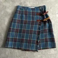 巻きスカート　古着 昭和レトロ 巻きスカート サイズ110べべ 古着 - メルカリ