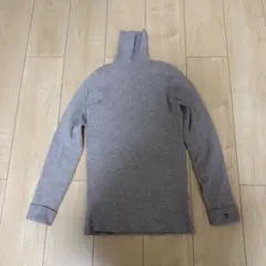 tinajojun リブタートルネック グレージュ