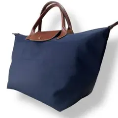 良品　ロンシャン L プリアージュ　トートバッグ　ネイビー　 LONGCHAMP