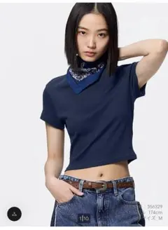 GU ポインテールT ネイビー