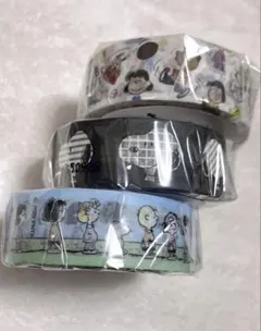 新品　3点　mt Peanuts マスキングテープ　スヌーピー カモ井　mtのサムネイル