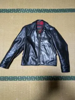 Indian 希少！英国製！廃版品 レザージャケット size 34 ブラック 2026年最新】Indian Motocycle メンズ レザージャケット・ライダースの