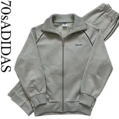 レア70s 西ドイツ製 old adidas グレーセットアップ上下