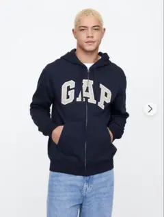 【完売品】【新品未使用】GAP ネイビー ジップアップパーカー