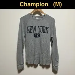 Champion NEW YORK 長袖ワッフルカットソー Mのサムネイル