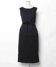 【美品】ユナイテッドアローズ ノースリーブ　ワンピース　黒　コットン