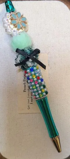 ハンドメイド ビーズボールペン