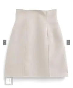 GRL ハイウエスト ミニスカート dk1182 アイボリー