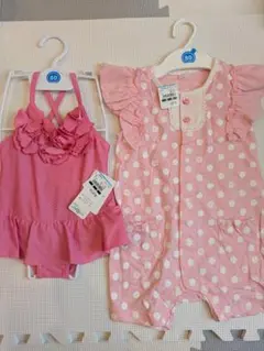ベビー服70~80サイズ5点セット（カバーオール、水着等）