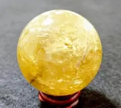 【天然石】シトリン（黄水晶）丸玉スフィア 約48mm 167g