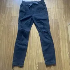 AZUL by moussyダメージ加工　ストレッチパンツ