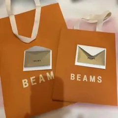 メッセージカード付き【ギフト包装】BEAMS オレンジ ギフト ショッパーのサムネイル