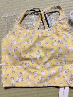 SUKALA スカラベーシックロゴブラトップ&レギンス スモークイエロー