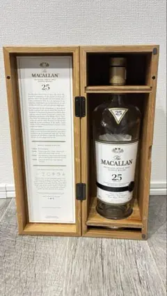 The Macallan 25年 シングルモルト空き瓶空き木箱入り18セット 2026年最新】マッカラン25年の人気アイテム - メルカリ