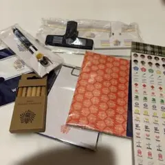 嵐のワクワク学校 グッズセット ミニ色鉛筆 クリップ ノート シール