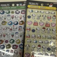スヌーピー ボンボンドロップシール ミニ たくさん きょうだいたち 正規品 2枚