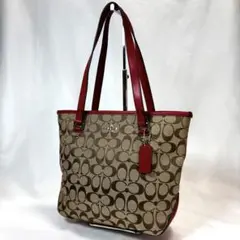 【未使用品】COACH コーチ トートバッグ シグネチャー キャンバス