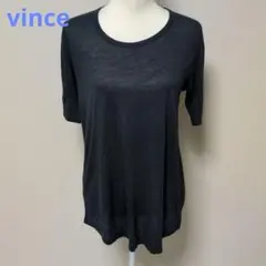 vinceレディース クルーネック カットソー ネイビーのサムネイル