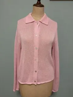 ZARA ピンク ニット カーディガン