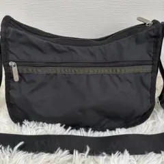 【良品】LeSportsac ブラック ショルダーバッグ クラシックホーボー