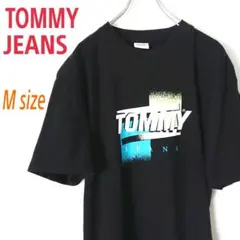 TOMMY JEANS トミージーンズ ビッグロゴ 黒 Tシャツ トリコロゴ