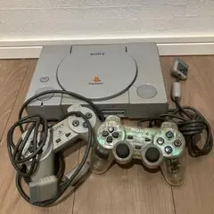 SONY PlayStation本体とコントローラー2個セット ジャンク