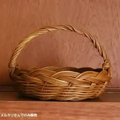 カゴ　かご　ラタン　籐　バスケット　ハンドメイド　インテリア　キッチン　雑貨
