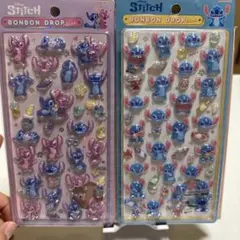 【新品未使用正規品】ボンボンドロップシール　ディズニー　スティッチ2種セット