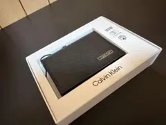 Calvin Klein 名刺入れ ロゴ レザー メンズ カードケース
