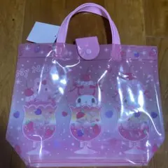 【新品未使用】プールバッグ　トートバッグ　マイメロディ　ピアノ　サンリオ