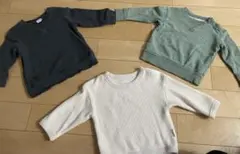 80 トップス 3点セット　トレーナー　スウェット