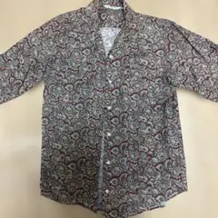 ペイズリー柄 長袖シャツ