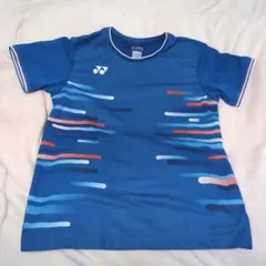 YONEX 青 ストライプ 半袖シャツ＆ズボンセット