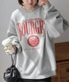 DISCOAT ディスコート 【WEB限定】ビッグカレッジロゴスウェット