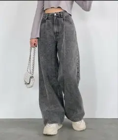 ヘザー　デニムパンツ
