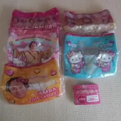 【い-6】マツケンサンバ×ハローキティ クリアラメポーチ 全5種 コンプセット